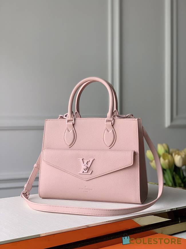 Louis Vuitton Lock Me Monochrome Handbag In Rose Tote 27.5cm - 1