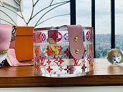 Louis Vuitton Square Box Scott In Pink Size 12.5cm  - 5