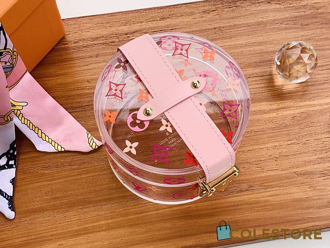 Louis Vuitton Square Box Scott In Pink Size 12.5cm  - 1