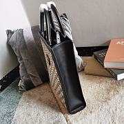 Celine Small Cabas Vertical In Textile Black Size Size 31cm - 5