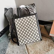 Celine Small Cabas Vertical In Textile Black Size Size 31cm - 4
