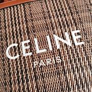 Celine Small Vertical Cabas In Brown Size 33cm - 3