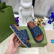 Gucci Slipper In Blue - 5