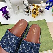 Gucci Slipper In Blue - 4