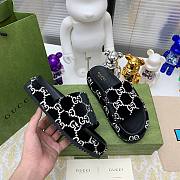 Gucci Slipper Logo In Black - 4