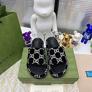 Gucci Slipper Logo In Black - 3