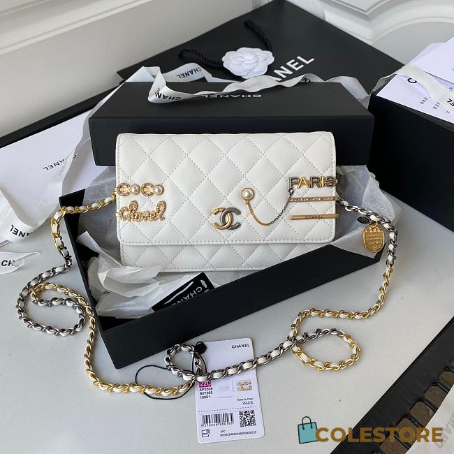 Chanel Symbolic White WOC Size 22cm - 1