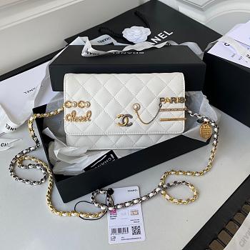 Chanel Symbolic White WOC Size 22cm