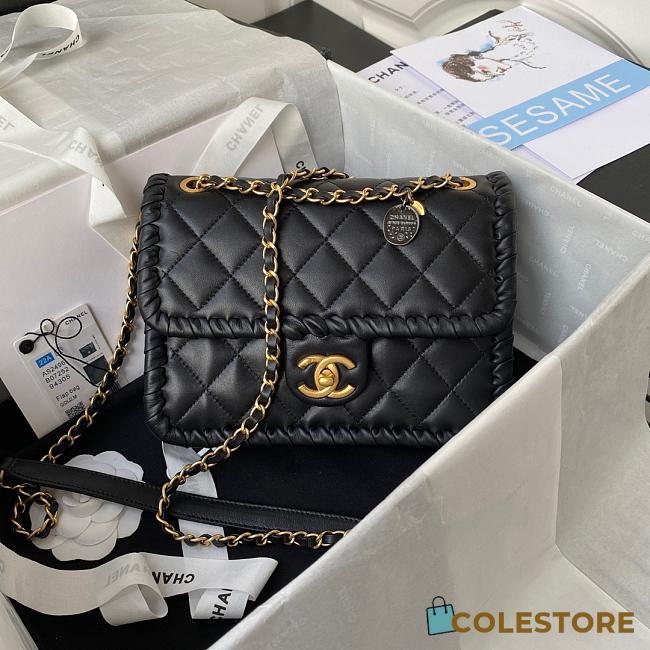Chanel Braided Calfskin Flap Bag Size 22cm - 1
