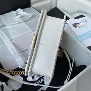 Chanel Boy Bag Caviar Leather Gold Hardware Size 25cm - 6