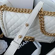 Chanel Boy Bag Caviar Leather Gold Hardware Size 25cm - 4