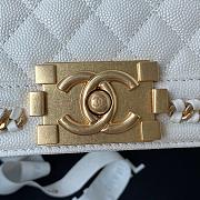 Chanel Boy Bag Caviar Leather Gold Hardware Size 25cm - 2