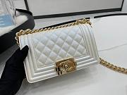 Chanel Boy Bag Caviar Leather Size 20cm - 4