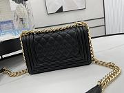 Chanel Boy Bag Black Caviar Leather Size 20cm - 5