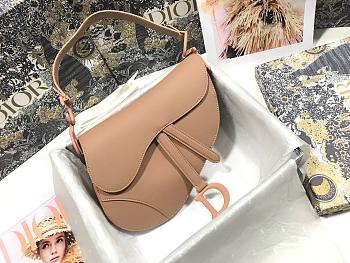 Dior Saddle Beige Ultramatte Calfskin Size 25.5cm