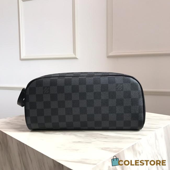 Louis Vuitton Dopp Kit Toilet Pouch Damier Size 28cm - 1