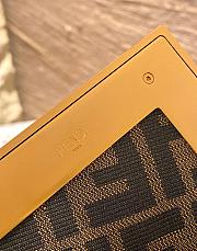 Fendi First Dark Brown Leather Bag 8BP129 Size: 32×23×15cm - 5