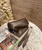 Fendi First Dark Brown Leather Bag 8BP129 Size: 32×23×15cm - 3