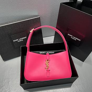 YSL Le5A7 Hobo Bag In Pink 65722 Size 24.5cm