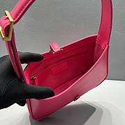 YSL Le5A7 Hobo Bag In Pink 65722 Size 24.5cm - 5