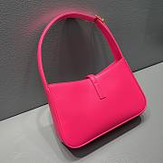 YSL Le5A7 Hobo Bag In Pink 65722 Size 24.5cm - 3
