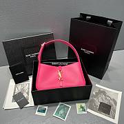 YSL Le5A7 Hobo Bag In Pink 65722 Size 24.5cm - 2
