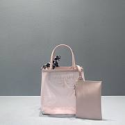 Prada Sequined Mesh Tote Bag In Pink Size 20cm - 6