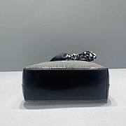 Prada Sequined Mesh Tote Bag In Black Size 20cm - 3