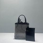 Prada Sequined Mesh Tote Bag In Black Size 20cm - 4