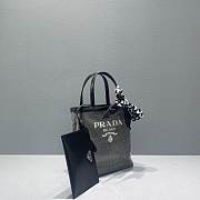 Prada Sequined Mesh Tote Bag In Black Size 20cm - 5