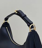 Fendi Nano Graphy Black Leather Bag Size 16cm - 2