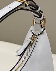 Fendi Nano Graphy White Leather Bag Size 16cm - 5