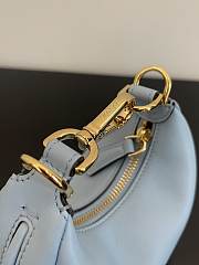 Fendi Nano Graphy Blue Leather Bag Size 16cm - 2