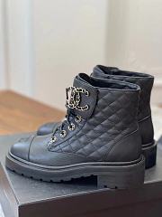 Chanel Ankle Boot In Black - 5