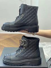 Chanel Ankle Boot In Black - 4