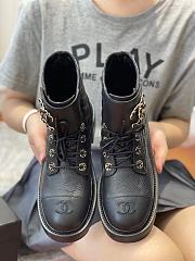 Chanel Ankle Boot In Black - 3