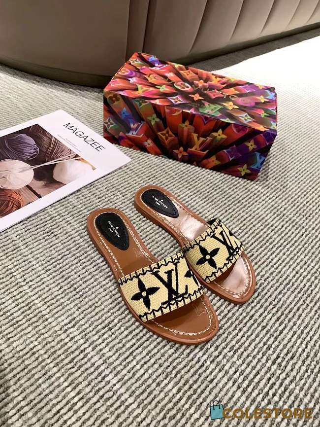 Louis Vuitton Raffia Slipper - 1