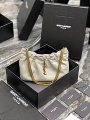 YSL Cloud Underarm Bag In White Size 24cm - 1
