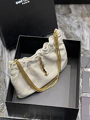 YSL Cloud Underarm Bag In White Size 24cm - 5