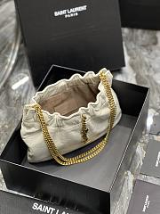 YSL Cloud Underarm Bag In White Size 24cm - 4