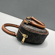 Celine Medium Heart In Triomphe Canvas Tan Size 14.5cm - 2