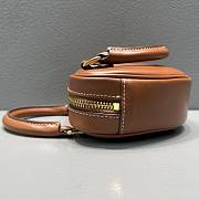 Celine Medium Heart In Triomphe Canvas Brown Size 14cm - 2