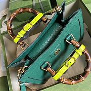 Gucci Diana Ostrich Leather In Green Size 27cm - 4