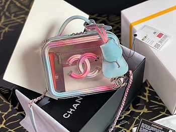 Chanel Vanity Multicolour Case Bag Pink 17cm