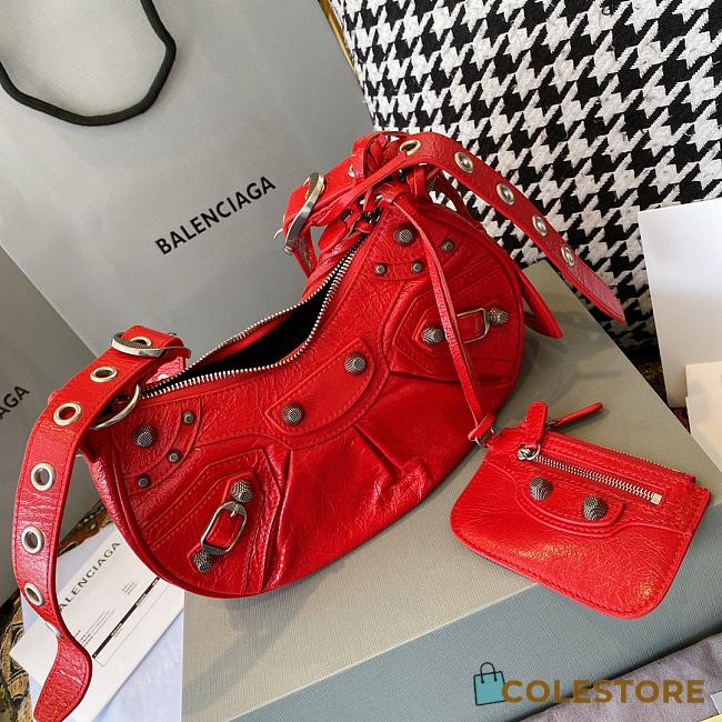 Women's Le Cagole XS Shoulder Bag In Red - 1