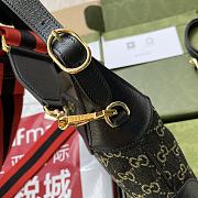 Gucci Jackie Small Shoulder Black Leather Size 28cm - 6