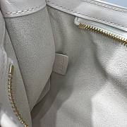 Celine Triomphe In Smooth Calfskin White 24cm - 3