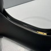 Celine Shouder Bag Cuir Triomphe In Smooth Calfskin Black Size 24cm - 5