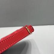 Celine Triomphe In Smooth Calfskin Red 24cm - 6