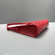 Celine Triomphe In Smooth Calfskin Red 24cm - 5